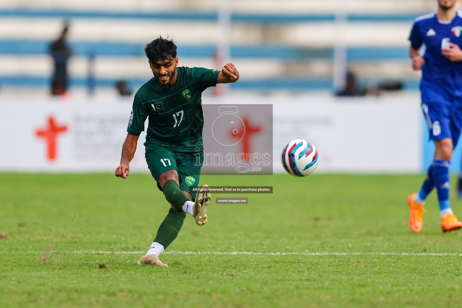 Pakistan vs Kuwait in SAFF Championship 2023 held in Sree Kanteerava Stadium, Bengaluru, India, on Saturday, 24th June 2023. Photos: Nausham Waheed, Hassan Simah / images.mv