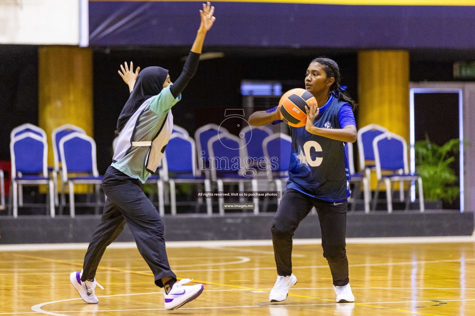 Day5 of 24th Interschool Netball Tournament 2023 was held in Social Center, Male', Maldives on 31st October 2023. Photos: Nausham Waheed / images.mv