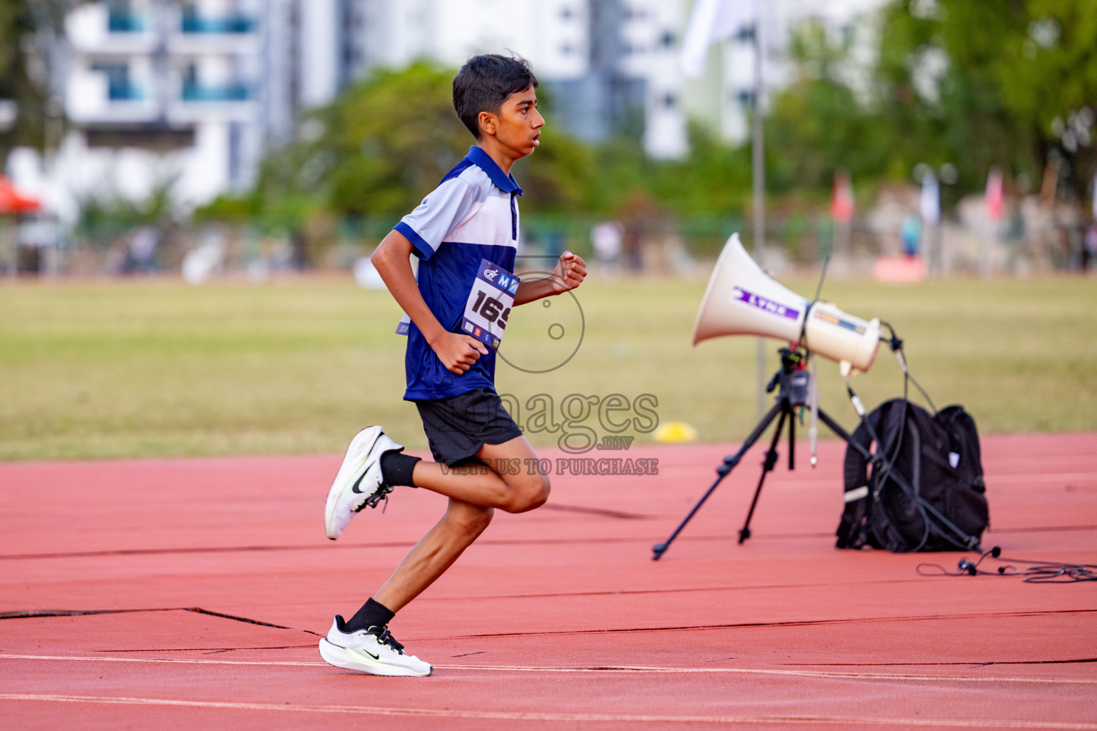 Day 1 of MWSC Interschool Athletics Championships 2024 held in Hulhumale Running Track, Hulhumale, Maldives on Saturday, 9th November 2024. 
Photos by: Hassan Simah / Images.mv