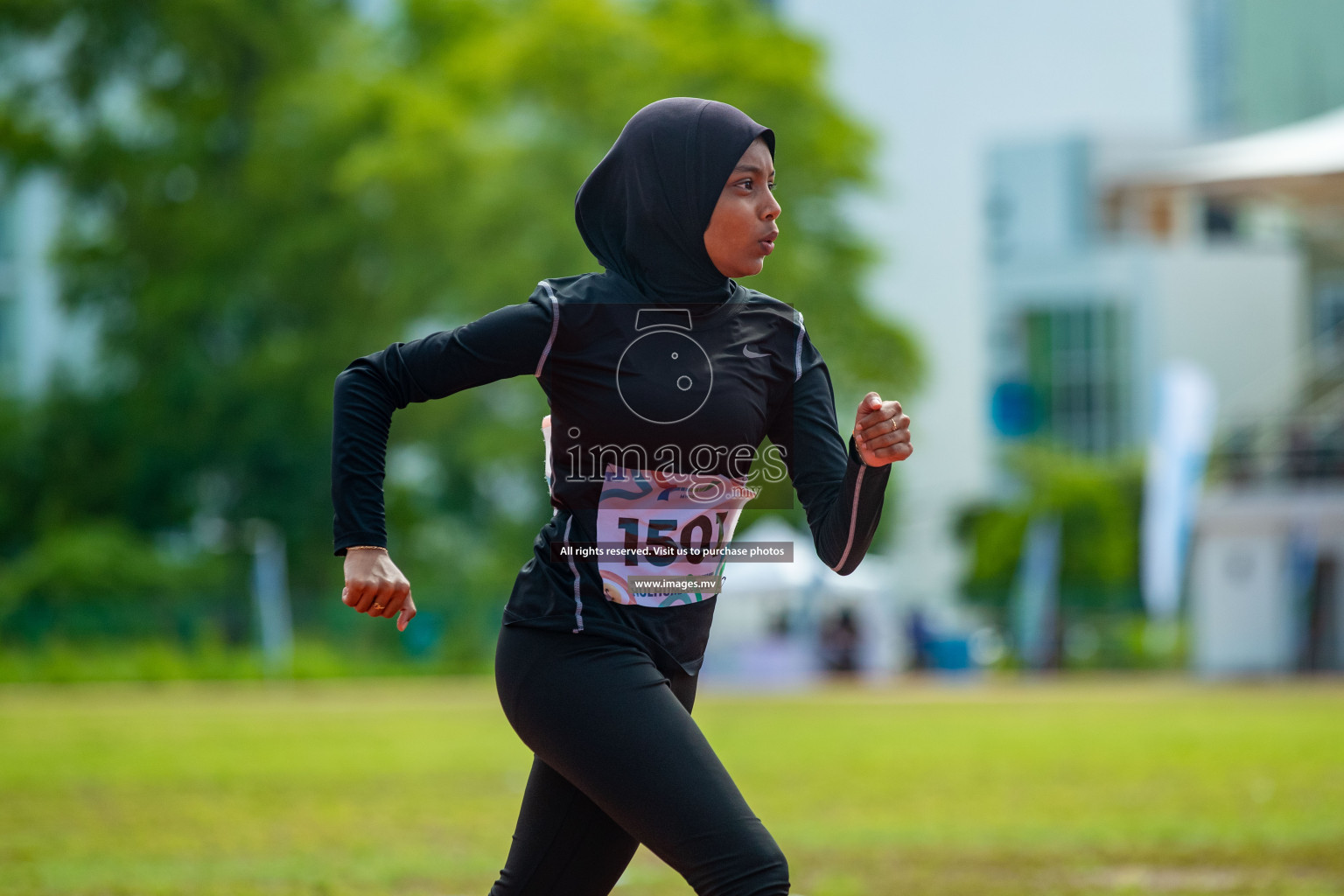 Day two of Inter School Athletics Championship 2023 was held at Hulhumale' Running Track at Hulhumale', Maldives on Sunday, 15th May 2023. Photos: Nausham Waheed / images.mv