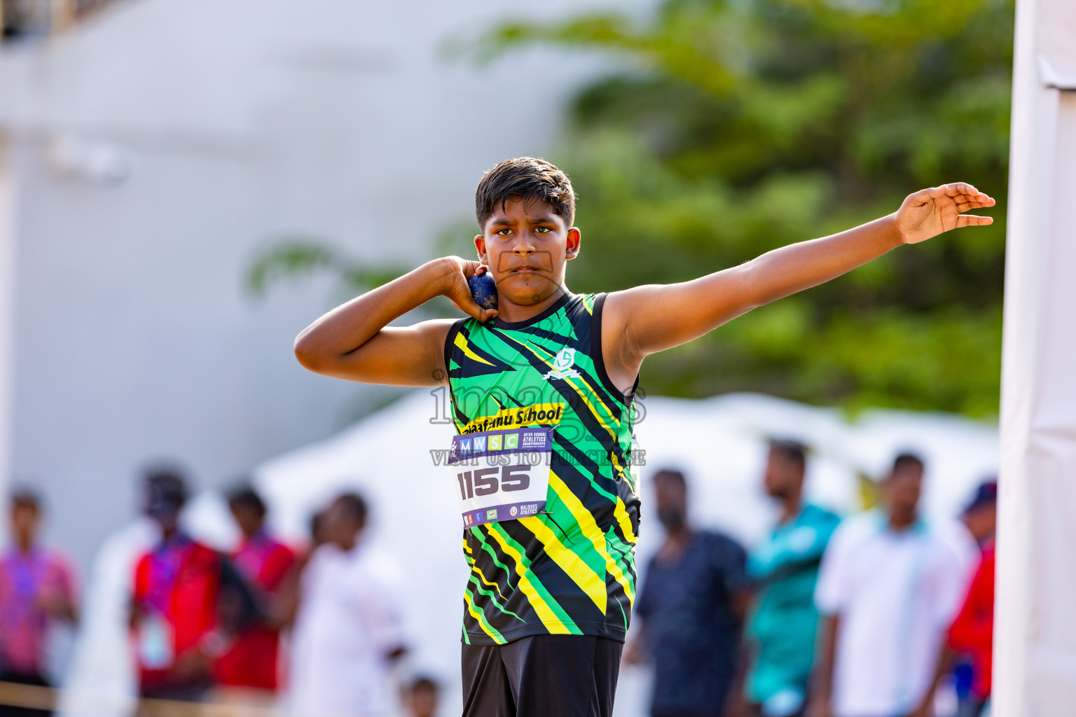 Day 4 of MWSC Interschool Athletics Championships 2024 held in Hulhumale Running Track, Hulhumale, Maldives on Tuesday, 12th November 2024. Photos by: Nausham Waheed / Images.mv