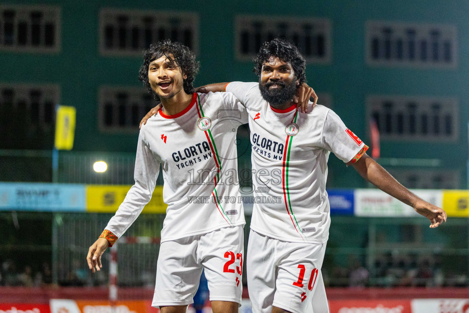 L Isdhoo vs L Mundoo in Day 20 of Golden Futsal Challenge 2024 was held on Saturday , 3rd February 2024 in Hulhumale', Maldives Photos: Nausham Waheed / images.mv