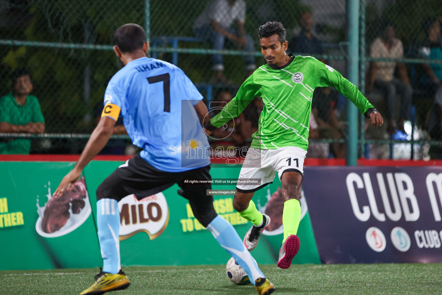 Team DJA vs Thauleemee Gulhun in Club Maldives Cup Classic 2023 held in Hulhumale, Maldives, on Monday, 24th July 2023 Photos: Nausham Waheed/ images.mv