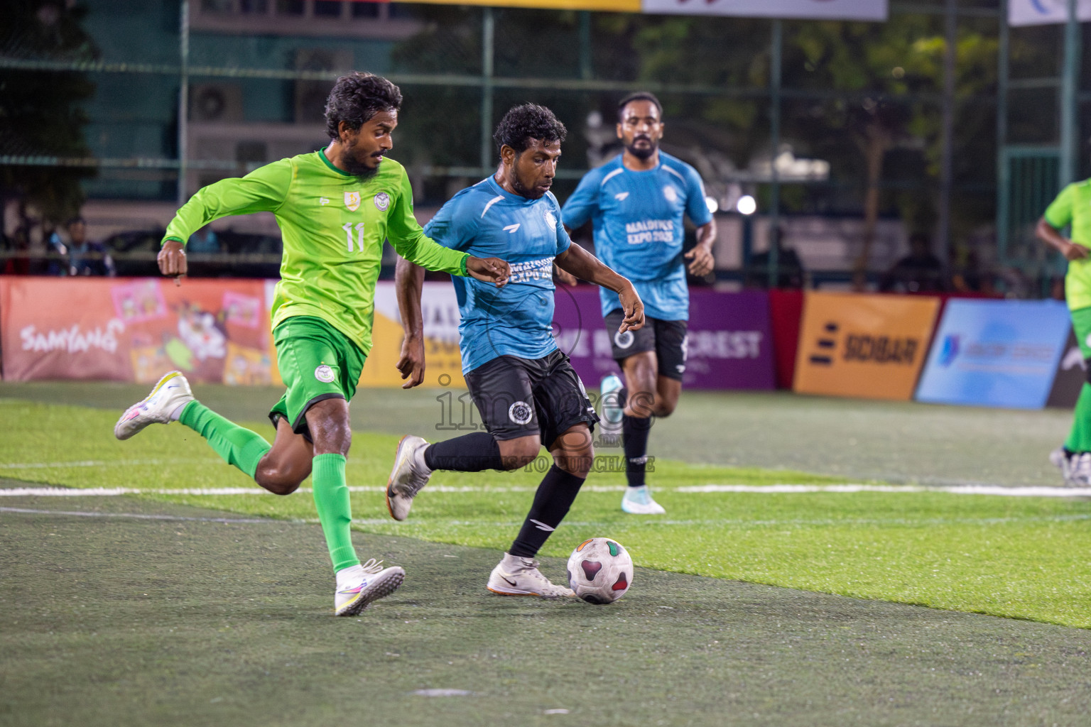 Team DJA VS Trade Club in Club Maldives Classic 2024 held in Rehendi Futsal Ground, Hulhumale', Maldives on Saturday, 14th September 2024. 
Photos: Hassan Simah / images.mv