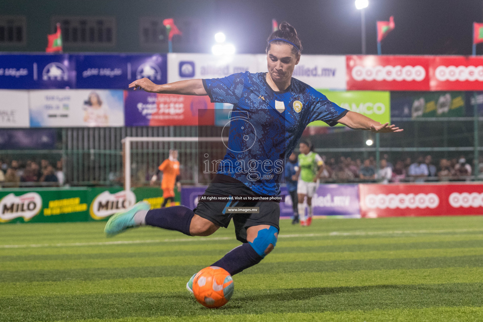 Ports Limited vs WAMCO - in the Finals 18/30 Women's Futsal Fiesta 2021 held in Hulhumale, Maldives on 18 December 2021. Photos by Nausham Waheed & Shuu Abdul Sattar