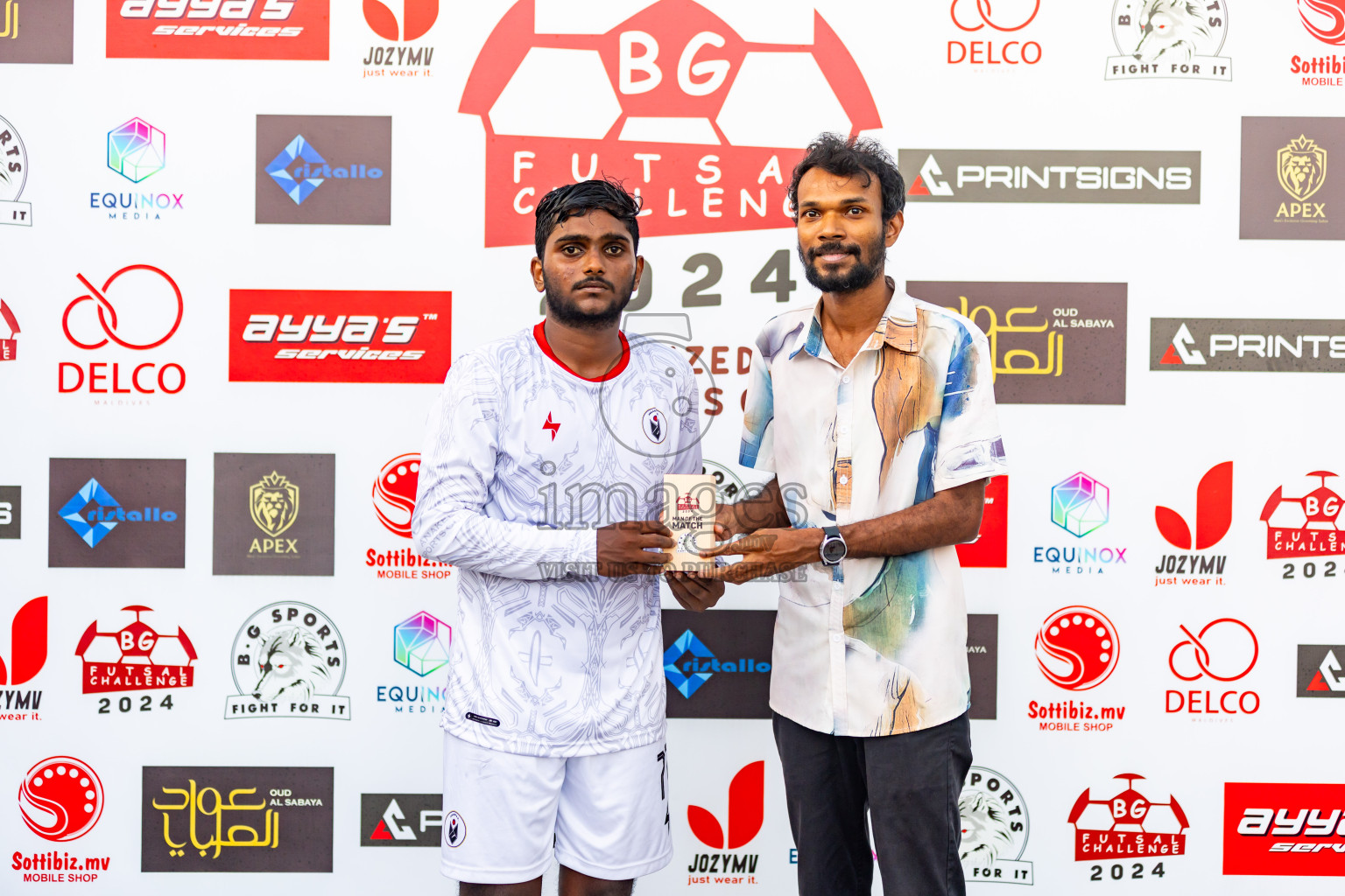 Giraavarians vs Anakee SC in Day 7 of BG Futsal Challenge 2024 was held on Monday, 18th March 2024, in Male', Maldives Photos: Nausham Waheed / images.mv