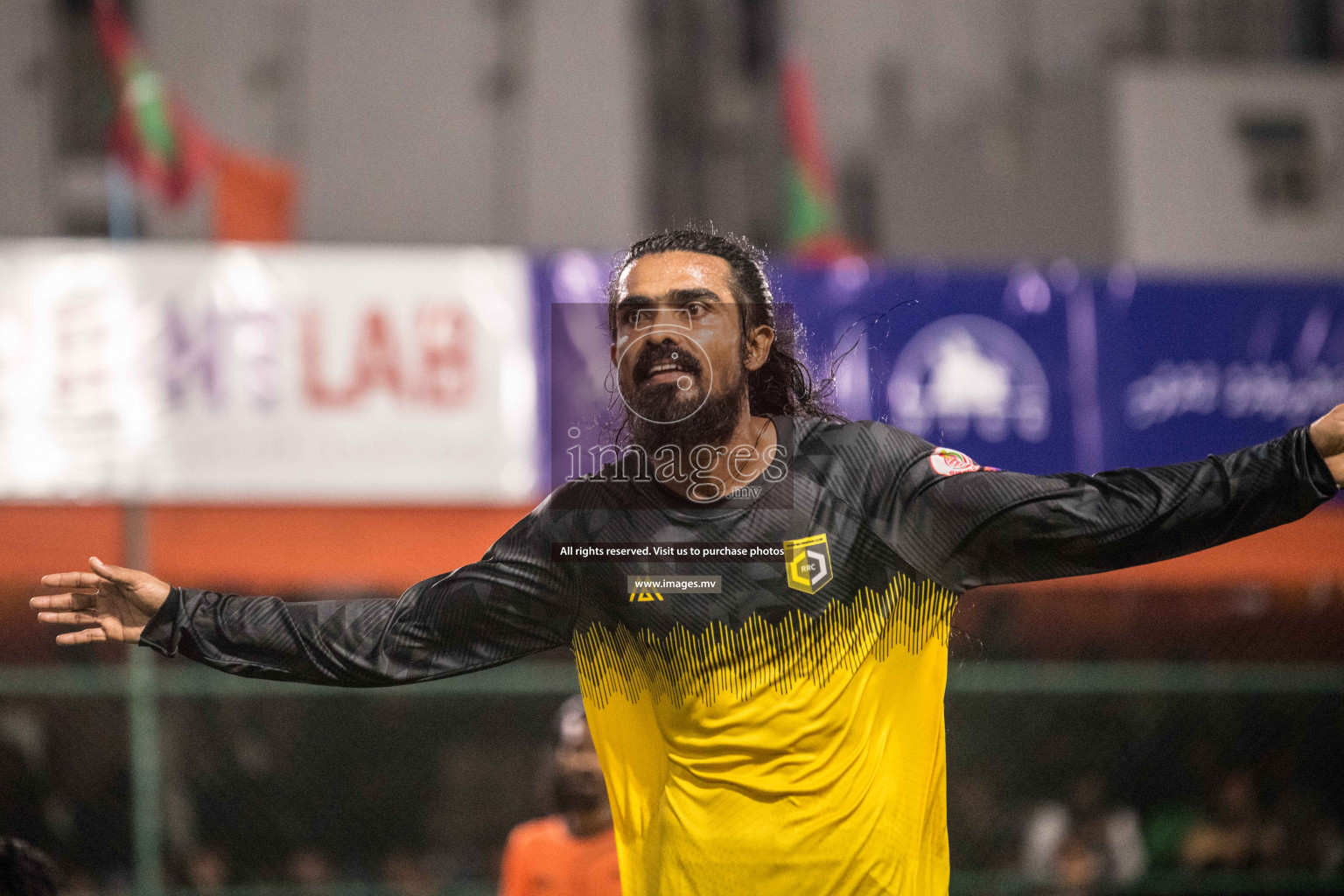 RRC Vs FSM in the Semi Finals of Club Maldives 2021 held in Hulhumale, Maldives on 19 December 2021. Photos: Nausham Waheed / images.mv