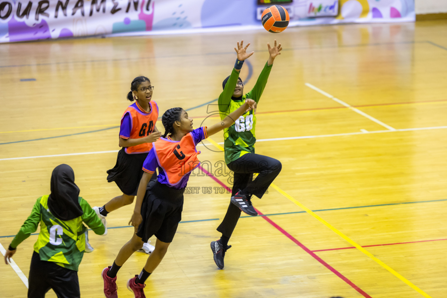 Day 14 of 25th Inter-School Netball Tournament was held in Social Center at Male', Maldives on Sunday, 25th August 2024. Photos: Hasni / images.mv