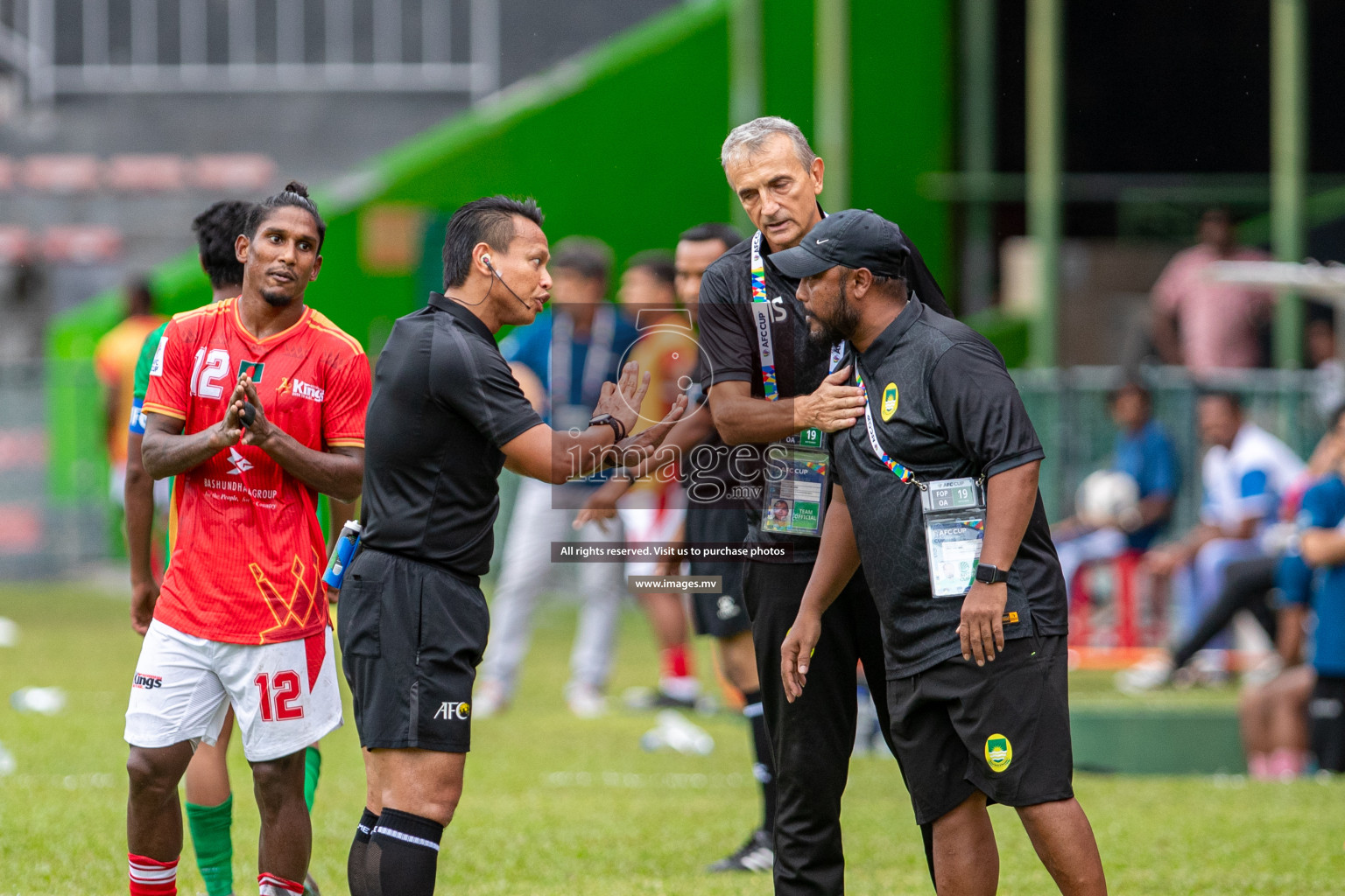 Maziya Sports & Recreation Club vs Bashundhara Kings in the group stage of AFC Cup 2023 held in the National Stadium, Male, Maldives, on Tuesday 19th September 2023. Photos: Mohamed Mahfooz Moosa