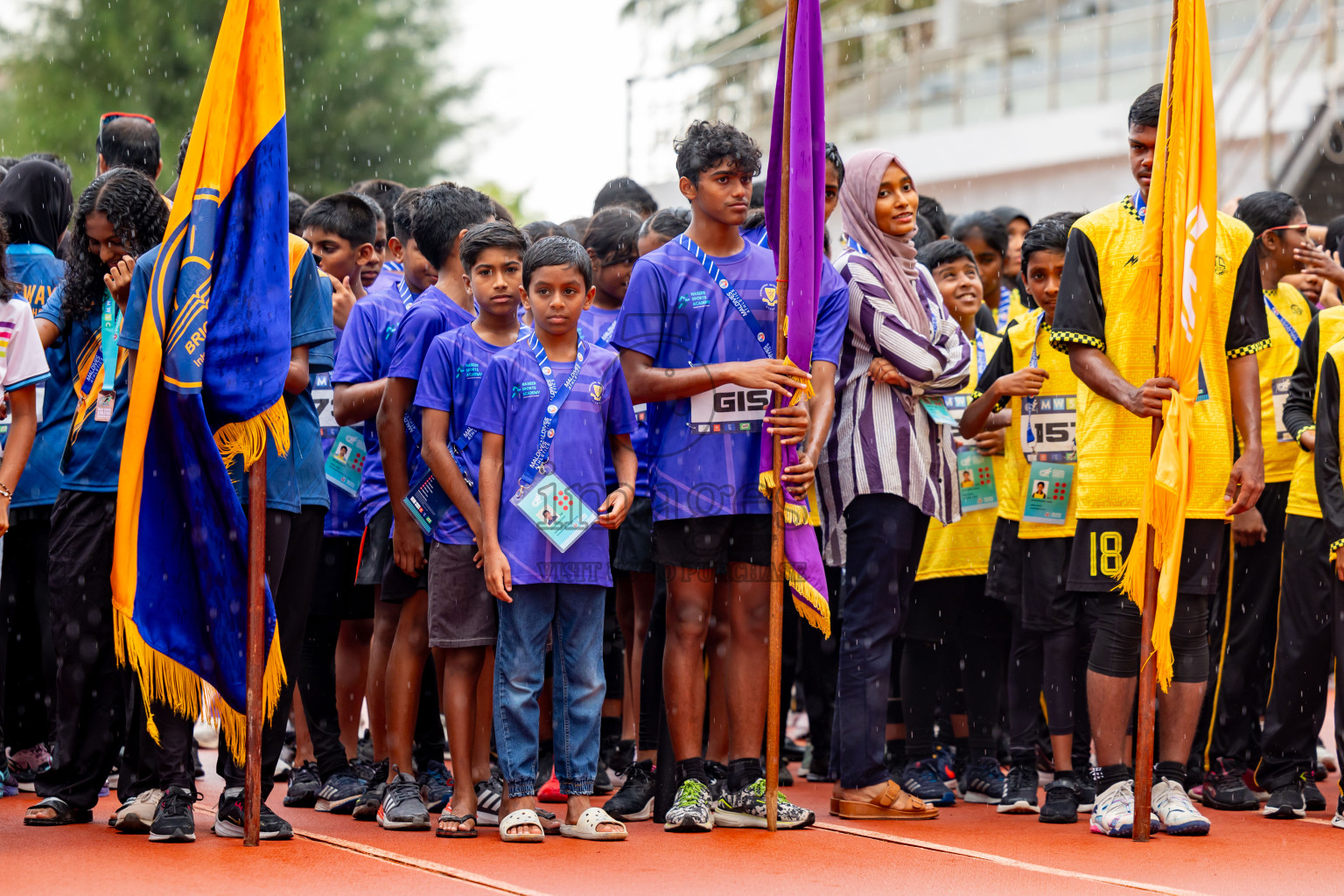 Day 6 of MWSC Interschool Athletics Championships 2024 held in Hulhumale Running Track, Hulhumale, Maldives on Thursday, 14th November 2024. Photos by: Nausham Waheed / Images.mv