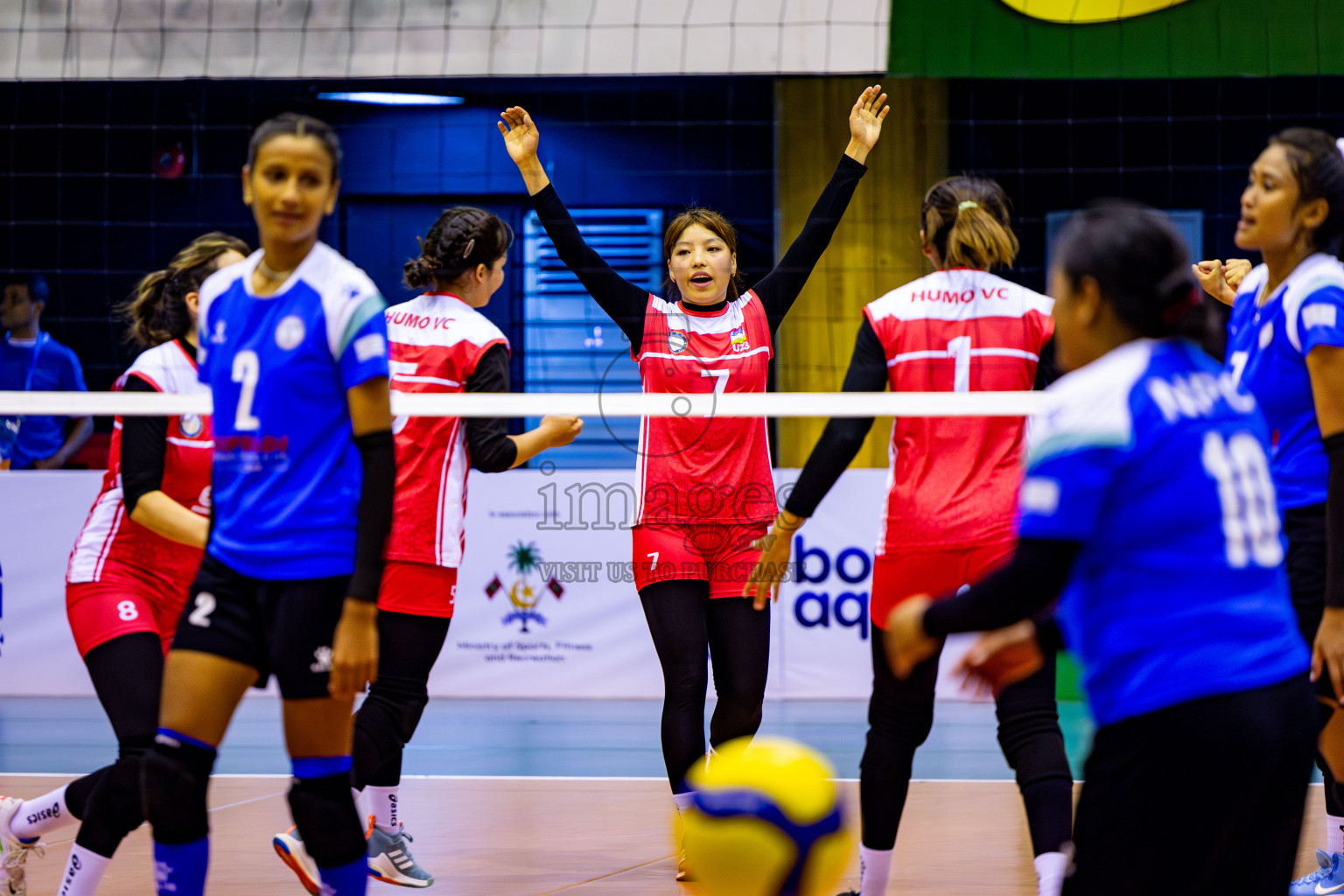 Nepal Police Club vs Humo VC in the Final of CAVA Woman's Volleyball Club Championship 2024 was held in Social Center, Male', Maldives on Saturday, 21st September 2024. Photos: Nausham Waheed / images.mv