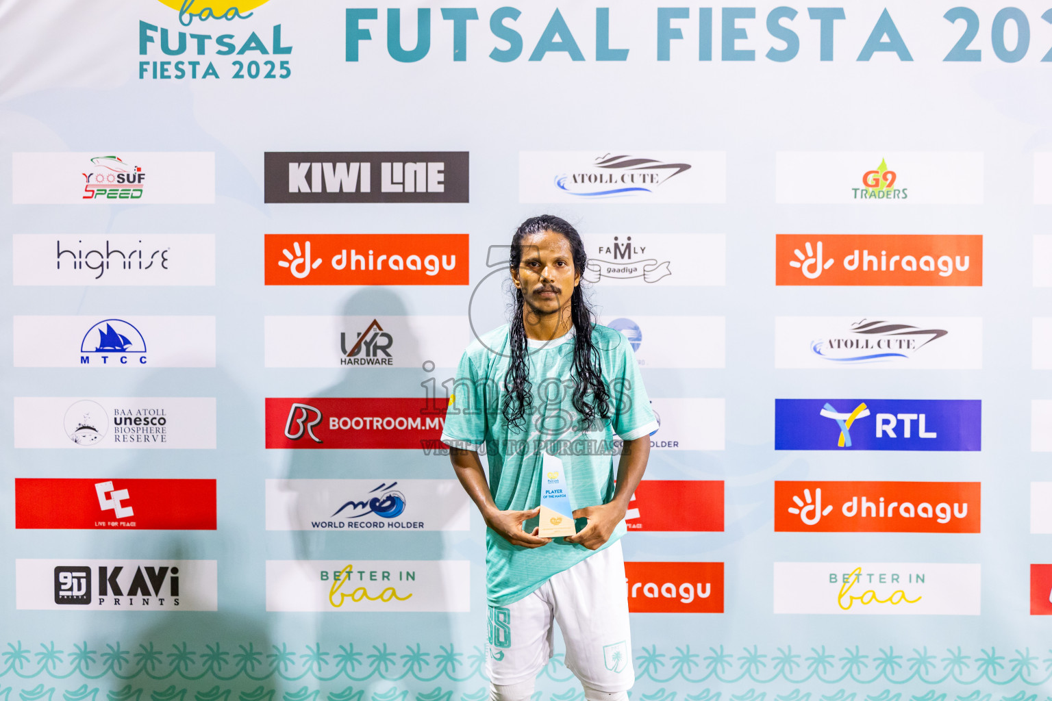 Dhonfan vs Eydhafushi in Day 4 of Better in Baa Futsal Fiesta 2025 Men's division held in B. Eydhafushi, Maldives on Saturday, 8th November 2025. Photos: Nausham Waheed / images.mv
