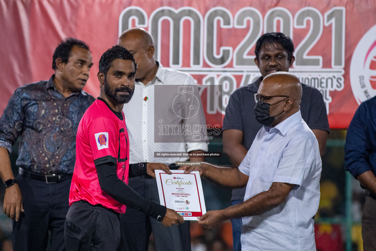 RRC Vs FSM in the Semi Finals of Club Maldives 2021 held in Hulhumale, Maldives on 19 December 2021. Photos: Ismail Thoriq / images.mv