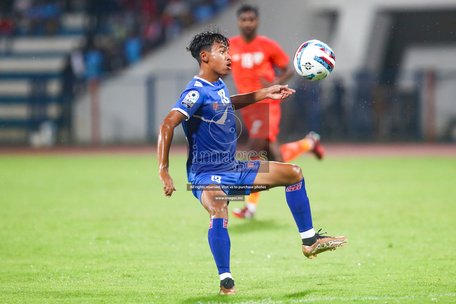 Nepal vs India in SAFF Championship 2023 held in Sree Kanteerava Stadium, Bengaluru, India, on Saturday, 24th June 2023. Photos: Hassan Simah / images.mv