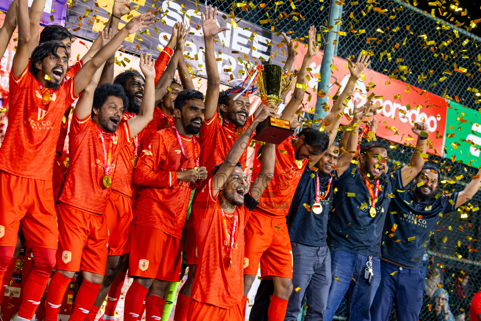 GA Villingili VS V GA Dhevvadhoo in Gaafu Alif Atoll Final on Day 23 of Golden Futsal Challenge 2025 was held on Monday , 27th January 2025, in Hulhumale', Maldives.
Photos: Ismail Thoriq / images.mv