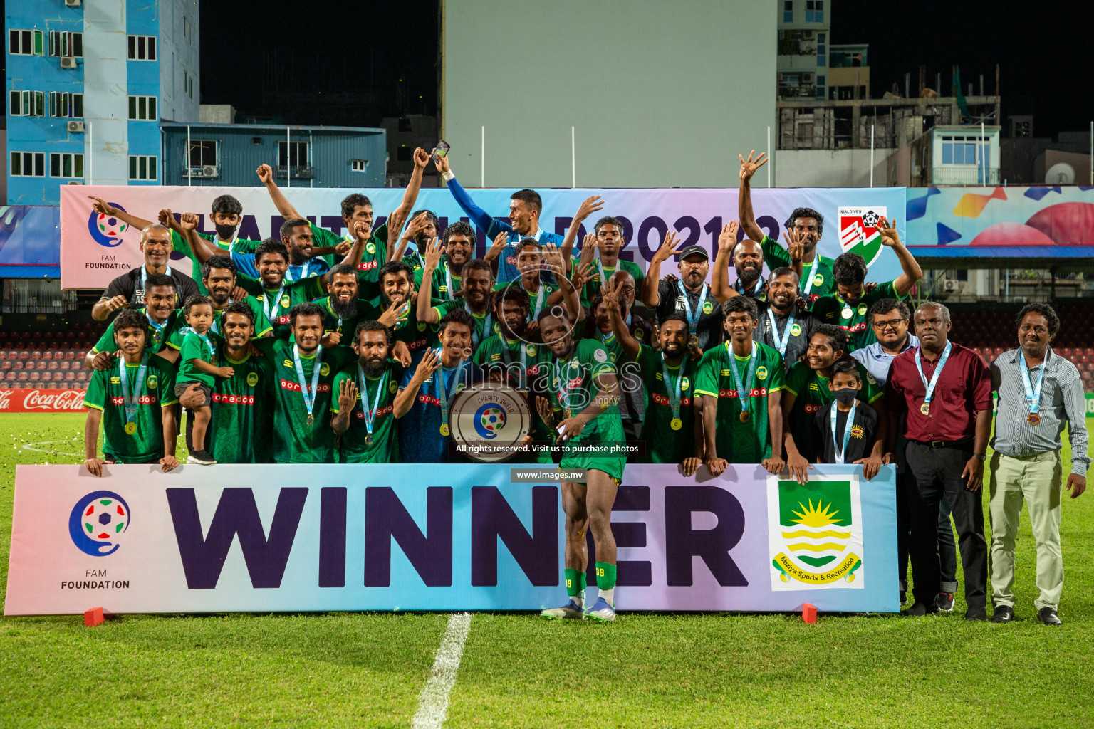 Maziya SRC vs Club Valencia in the Community Shield Match 2021/2022 on 15 December 2021 held in Male', Maldives. Photos: Hassan Simah / images.mv