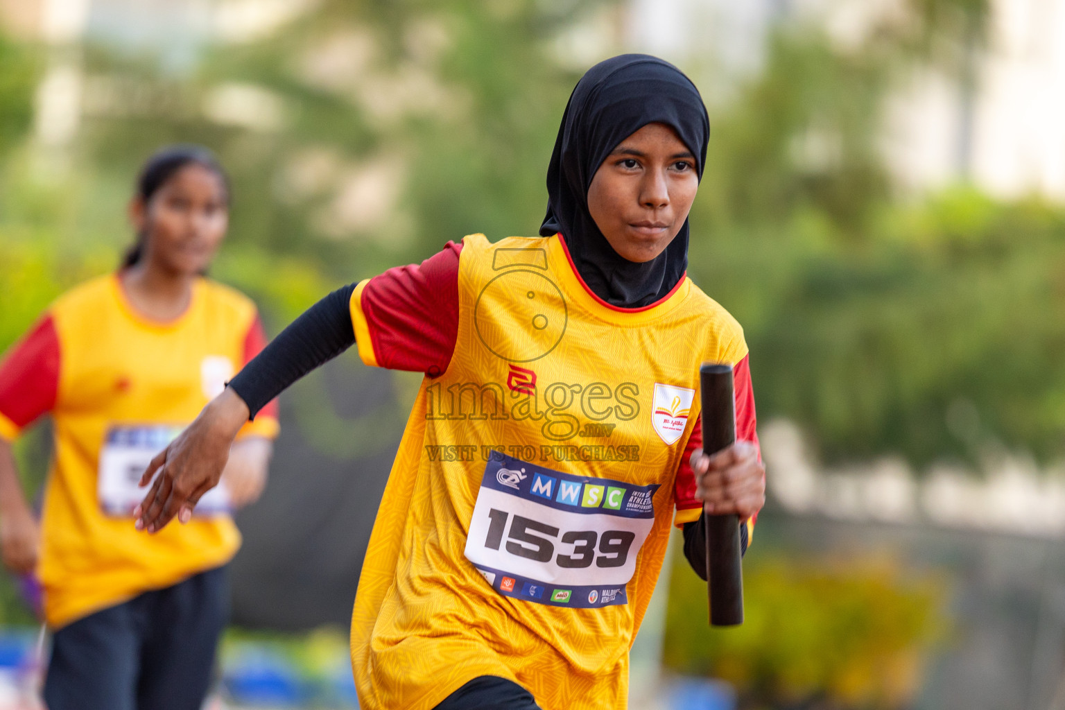 Day 4 of MWSC Interschool Athletics Championships 2024 held in Hulhumale Running Track, Hulhumale, Maldives on Tuesday, 12th November 2024. Photos by: Ismail Thoriq / Images.mv