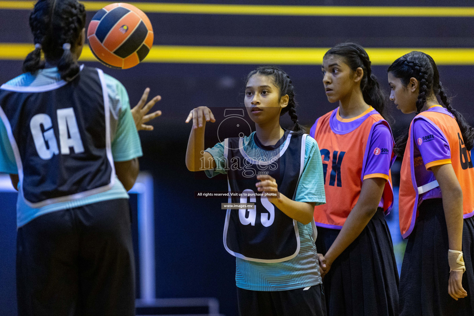 Final of 24th Interschool Netball Tournament 2023 was held in Social Center, Male', Maldives on 7th November 2023. Photos: Nausham Waheed / images.mv