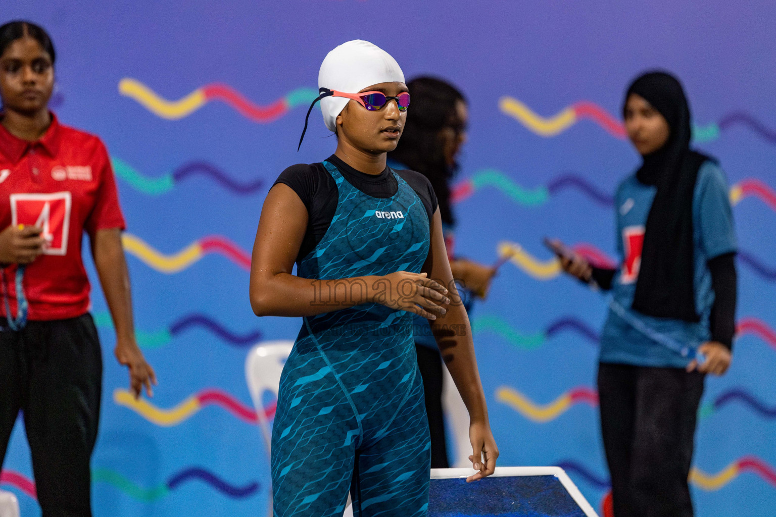 Day 2 of National Swimming Competition 2024 held in Hulhumale', Maldives on Saturday, 14th December 2024. Photos: Hassan Simah / images.mv