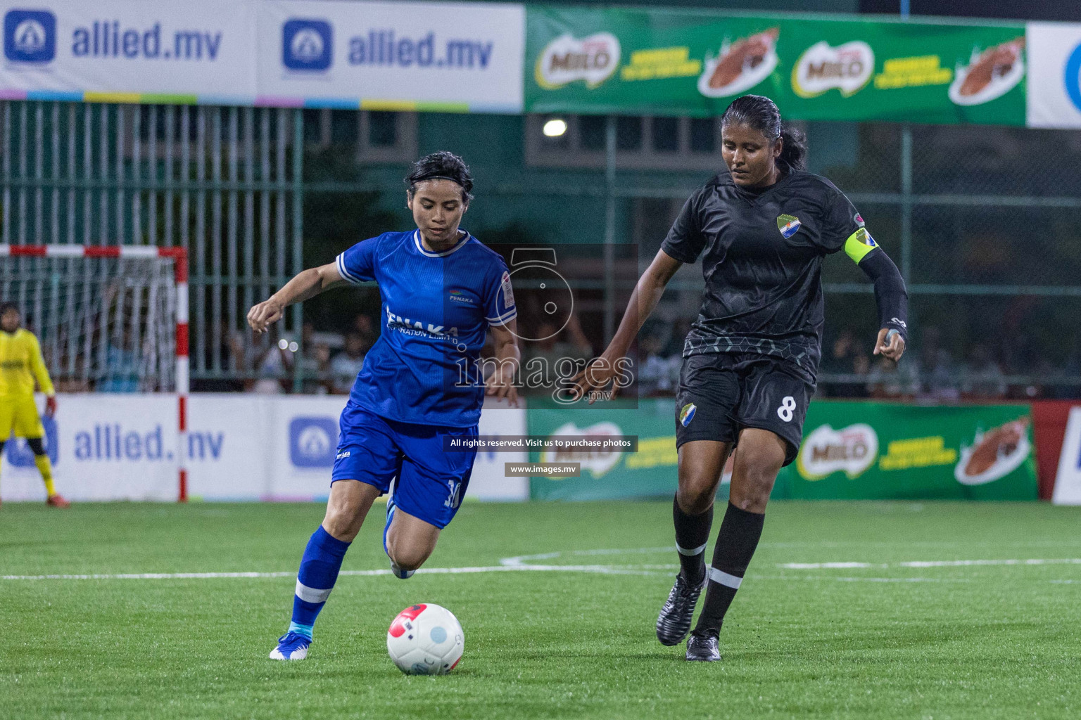 Team Fenaka vs Dhivehi Sifainge Club in Eighteen Thirty Women's Futsal Fiesta 2022 was held in Hulhumale', Maldives on Saturday, 8th October 2022. Photos: Ismail Thoriq / images.mv