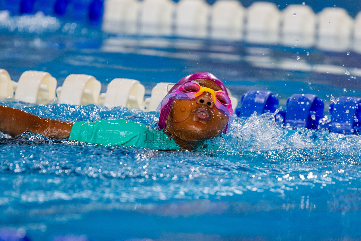 Day 1 of BML 5th National Swimming Kids Festival 2024 held in Hulhumale', Maldives on Monday, 18th November 2024. Photos: Nausham Waheed / images.mv