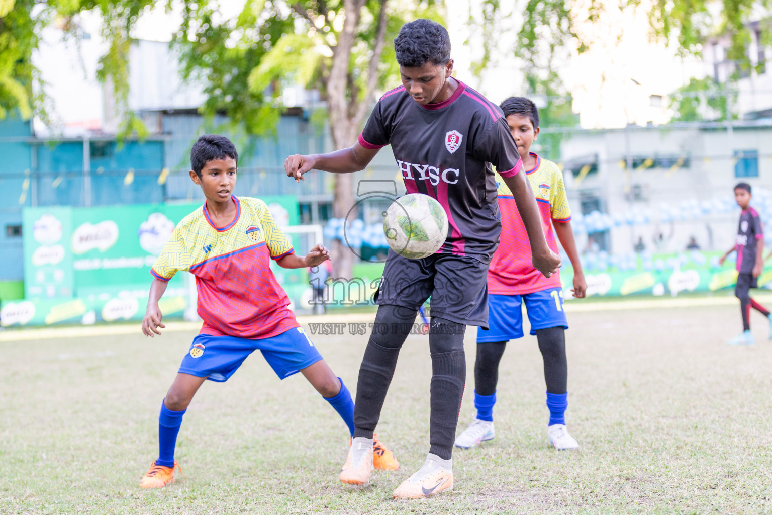 Day 3 of MILO Academy Championship 2024 - U12 was held at Henveiru Grounds in Male', Maldives on Thursday, 7th July 2024. Photos: Shuu Abdul Sattar / images.mv