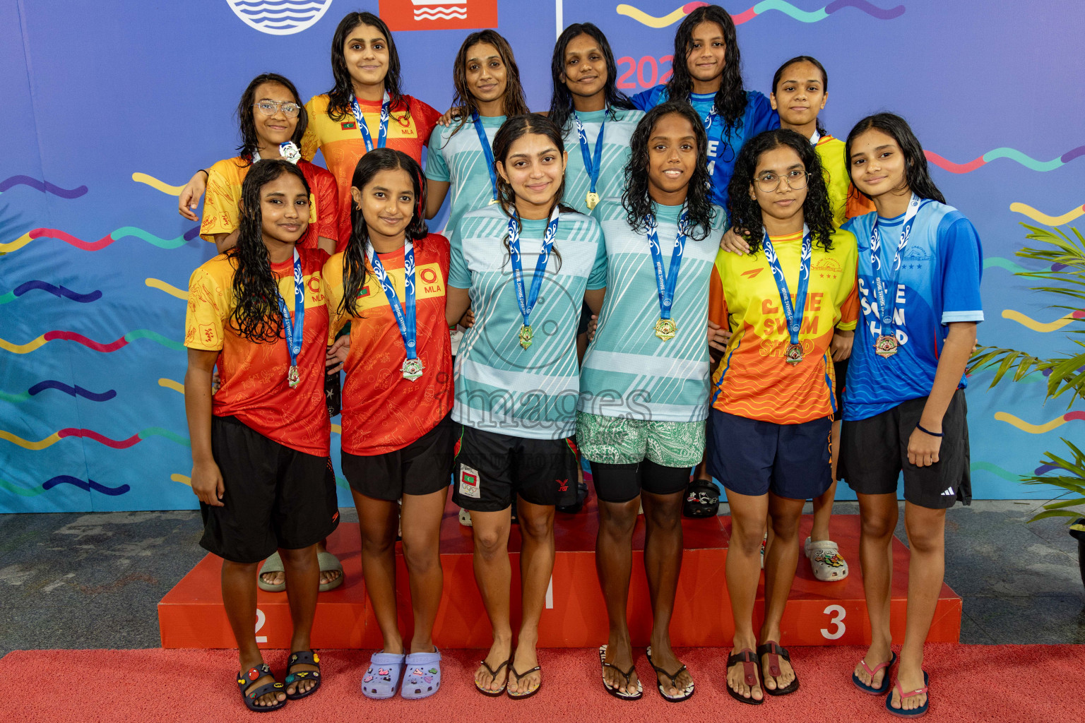 Day 6 of National Swimming Competition 2024 held in Hulhumale', Maldives on Wednesday, 18th December 2024. 
Photos: Hassan Simah / images.mv