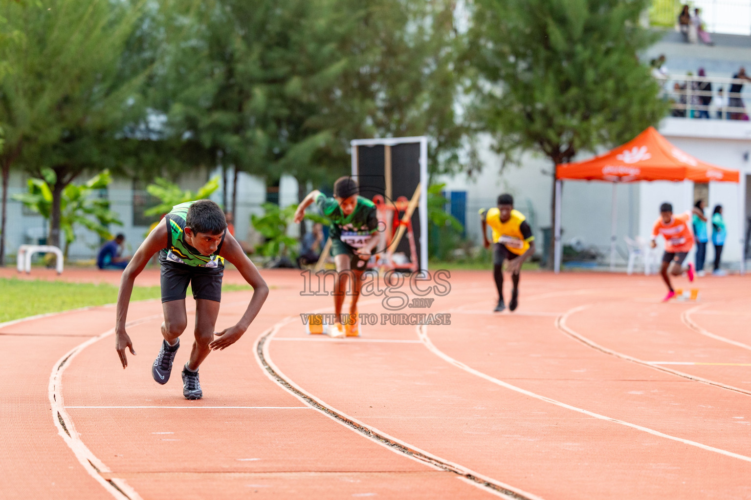 Day 2 of MWSC Interschool Athletics Championships 2024 held in Hulhumale Running Track, Hulhumale, Maldives on Sunday, 10th November 2024. 
Photos by: Hassan Simah / Images.mv