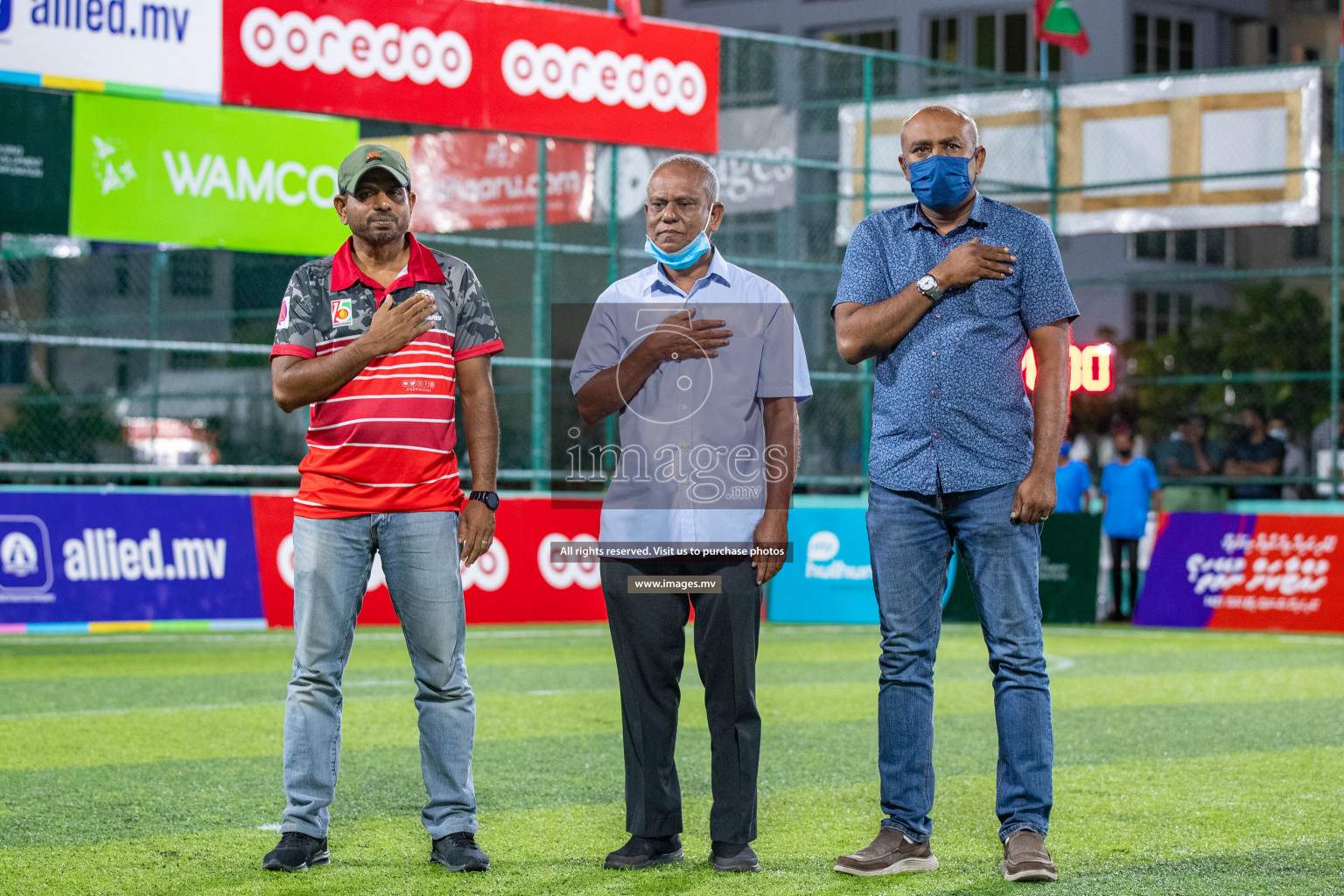 Team FSM Vs Prisons Club in the Semi Finals of Club Maldives 2021 held in Hulhumale, Maldives on 15 December 2021. Photos: Ismail Thoriq / images.mv