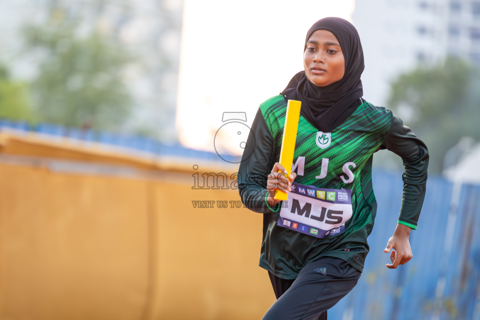 Day 4 of MWSC Interschool Athletics Championships 2024 held in Hulhumale Running Track, Hulhumale, Maldives on Tuesday, 12th November 2024. Photos by: Ismail Thoriq / Images.mv