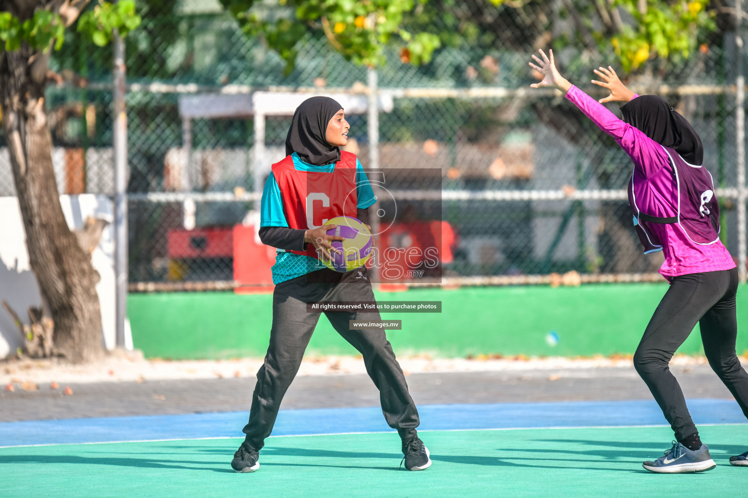 Day3 of Junior Netball Championship 2022 on 5 March 2022 held in Male', Maldives. Photos by Nausham Waheed.