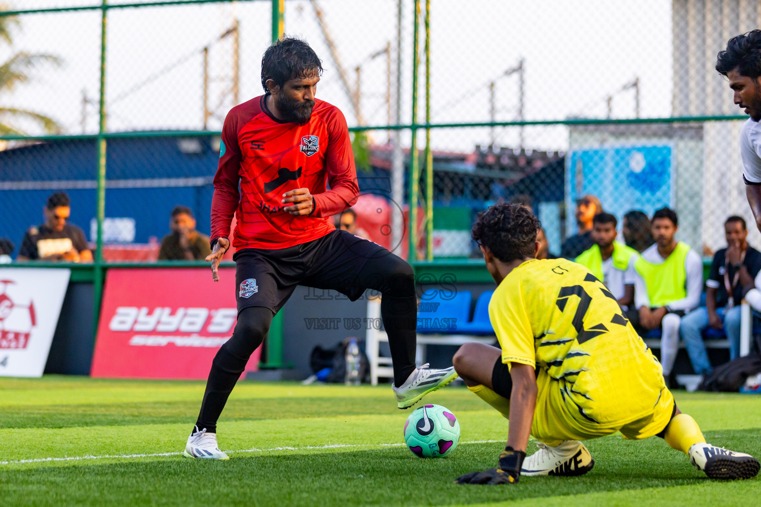 Bosnia SC vs Falcons in Day 2 of BG Futsal Challenge 2024 was held on Wednesday, 13th March 2024, in Male', Maldives Photos: Nausham Waheed / images.mv