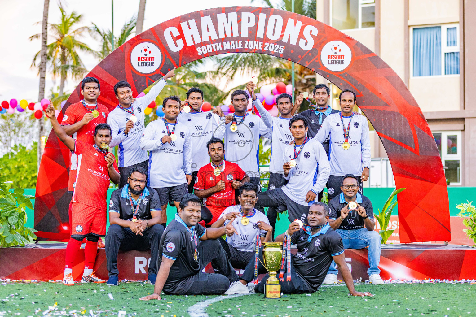 Waldorf Astoria vs SAII Lagoon in Finals of Resort League 2025 (South Male Zone) was held on Sunday, 19th October 2025 in Crossroads's Maldives, Photos: Areef Adam / images.mv