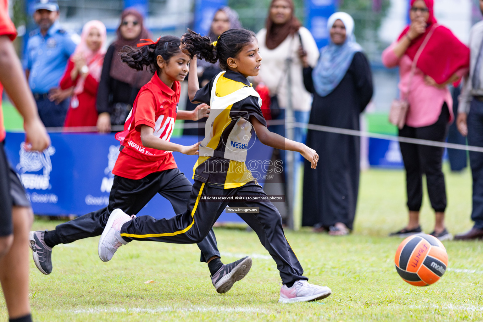 Day 1 of Nestle' Kids Netball Fiesta 2023 held in Henveyru Stadium, Male', Maldives on Thursday, 30th November 2023. Photos by Nausham Waheed / Images.mv