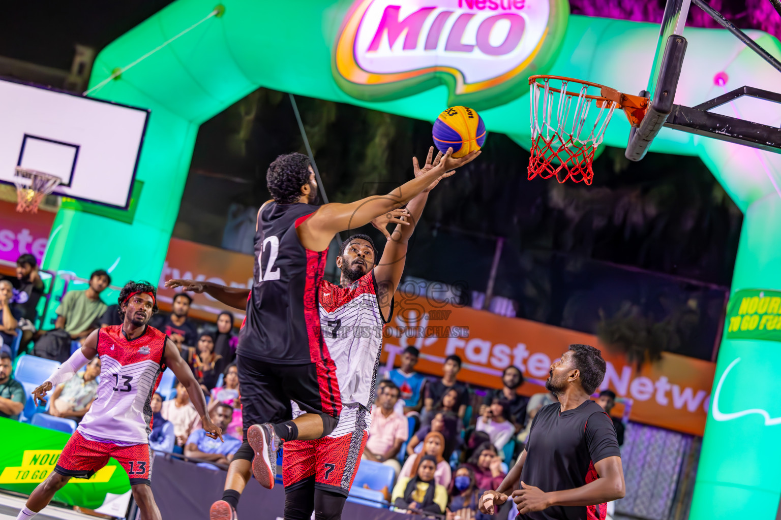 Final Day of MILO Ramadan 3x3 Challenge 2024 was held in Ekuveni Outdoor Basketball Court at Male', Maldives on Tuesday, 19th March 2024.
Photos: Ismail Thoriq / images.mv