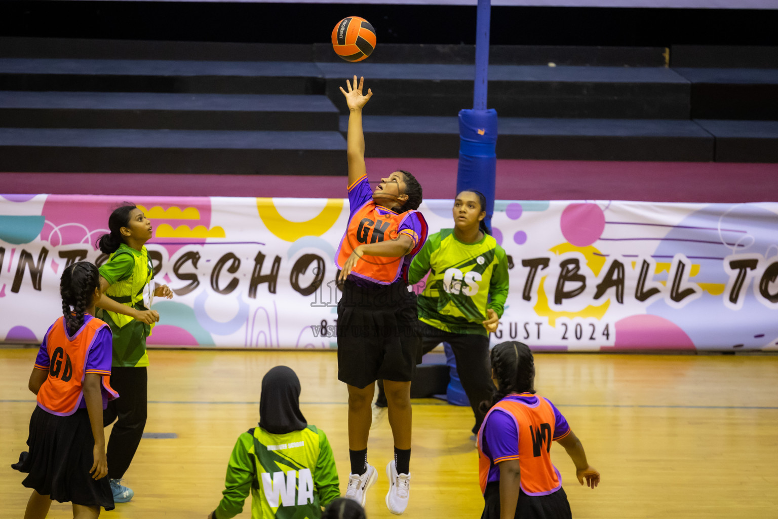 Day 14 of 25th Inter-School Netball Tournament was held in Social Center at Male', Maldives on Sunday, 25th August 2024. Photos: Hasni / images.mv