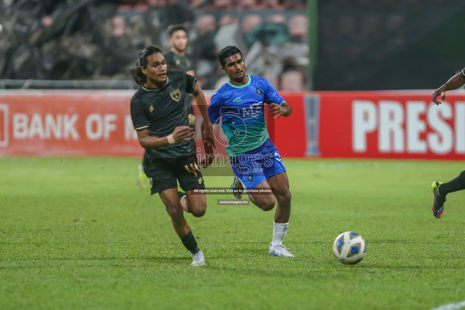 President's Cup 2023 - Club Eagles vs Super United Sports, held in National Football Stadium, Male', Maldives  Photos: Mohamed Mahfooz Moosa/ Images.mv