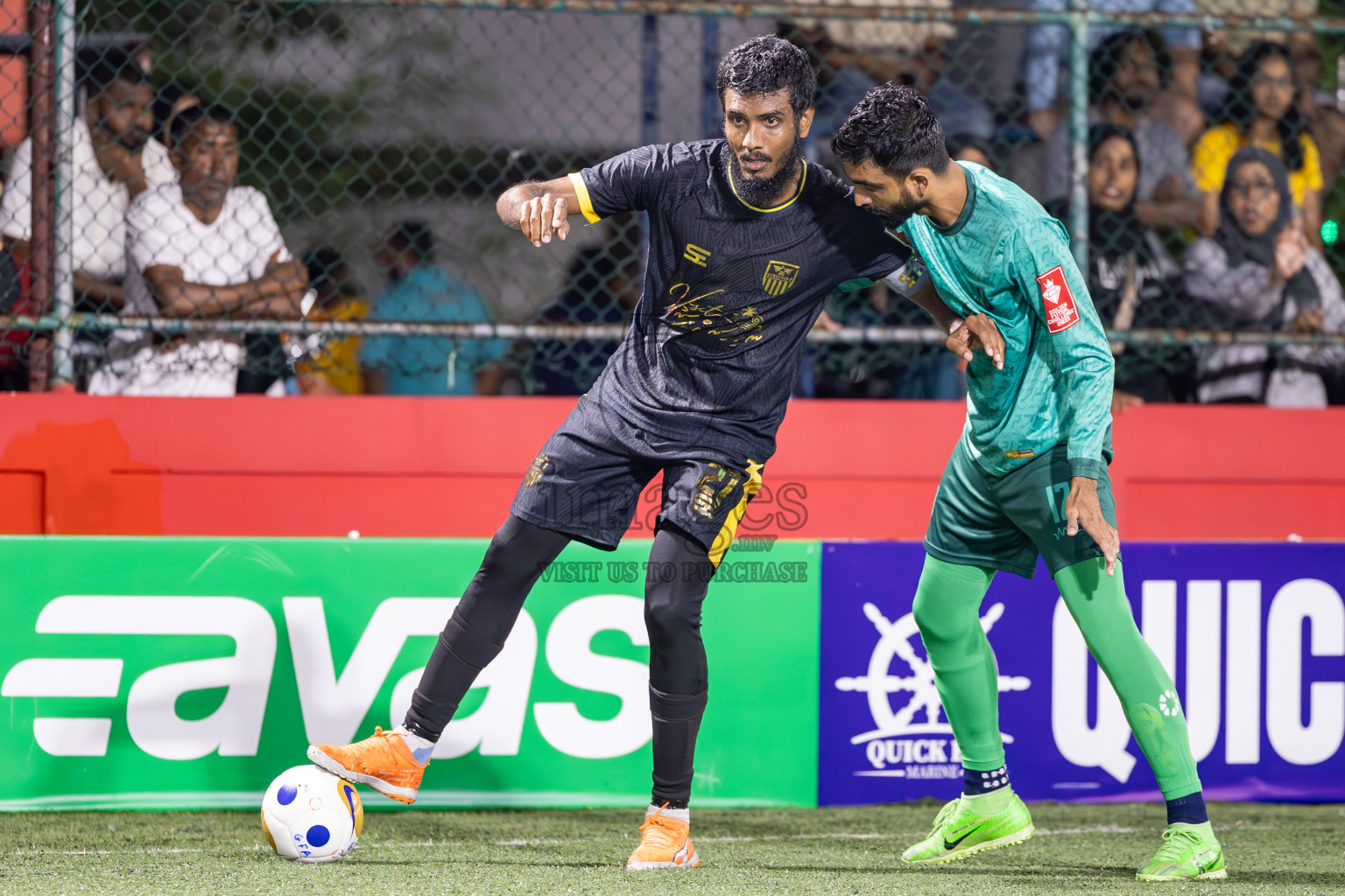 HDh Nolhivaranfaru vs HDh Hanimaadhoo in Day 9 of Golden Futsal Challenge 2025 was held on Monday, 13th January 2025, in Hulhumale', Maldives
Photos: Ismail Thoriq / images.mv