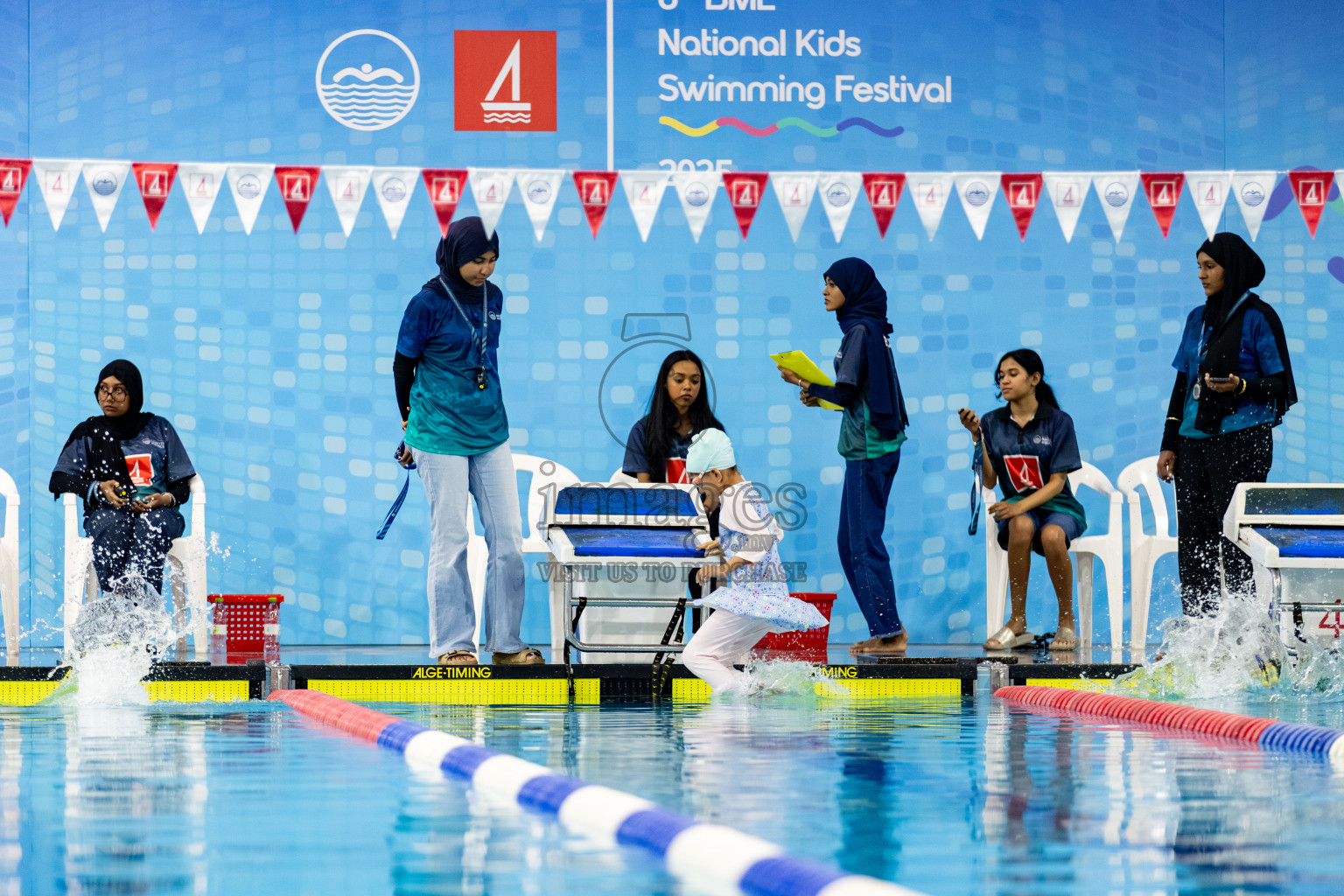 Day 2 of BML 6th National Kids Swimming Kids Festival 2025 held in Hulhumale', Maldives on Tuesday, 4th November 2024. 

Photos: Hassan Simah / images.mv