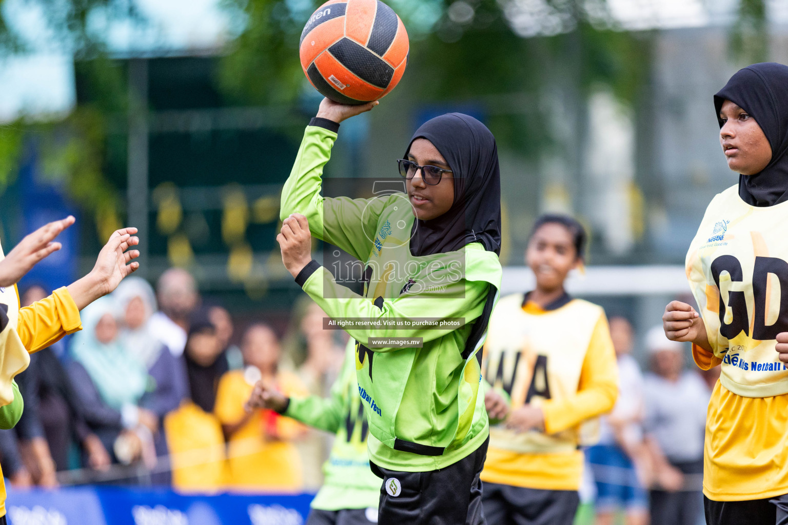 Day 2 of Nestle' Kids Netball Fiesta 2023 held in Henveyru Stadium, Male', Maldives on Thursday, 1st December 2023. Photos by Nausham Waheed / Images.mv