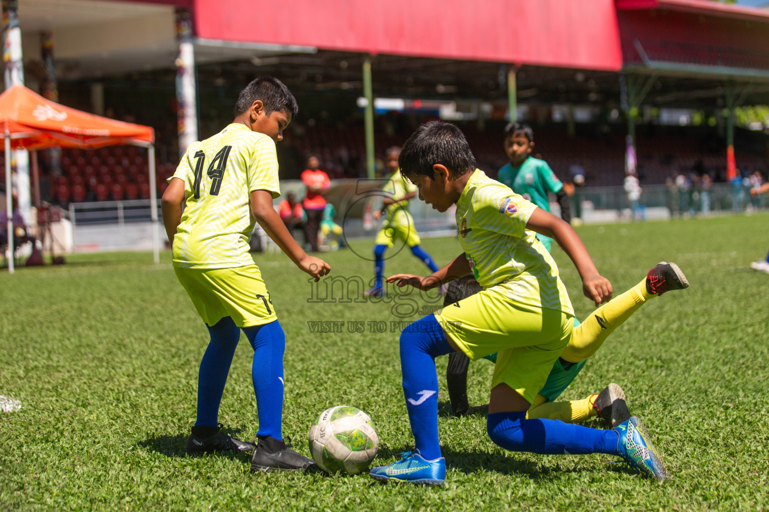 Day 1 of MILO Kids Football Fiesta was held at National Stadium in Male', Maldives on Friday, 23rd February 2024.