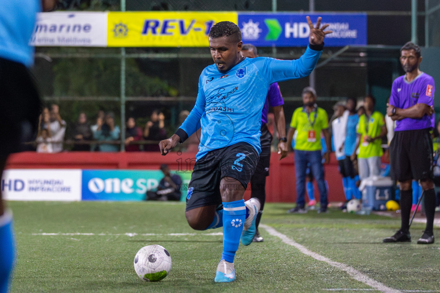 Dh Meedhoo vs Dh Bandidhoo in Day 3 of Golden Futsal Challenge 2024 was held on Thursday, 18th January 2024, in Hulhumale', Maldives Photos: Mohamed Mahfooz Moosa / images.mv