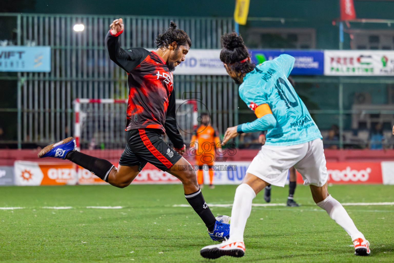 AA Mathiveri vs ADh Maamigili on Day 34 of Golden Futsal Challenge 2024 was held on Monday, 19th February 2024, in Hulhumale', Maldives
Photos: Mohamed Mahfooz Moosa / images.mv