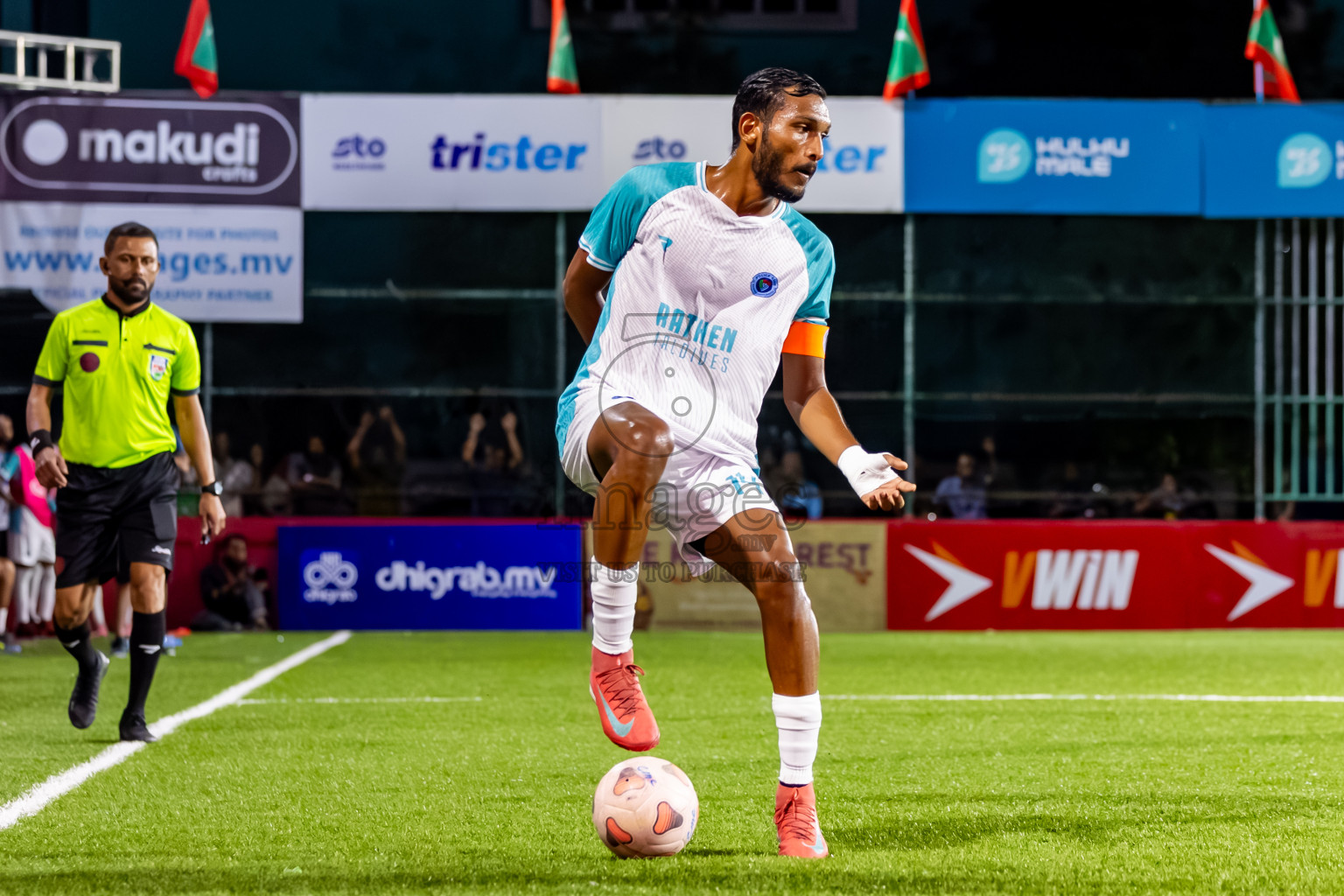 Police Club vs AVSEC in Day 3 of Club Maldives Cup 2025 was held in Rehendi Futsal Ground, Hulhumale', Maldives on Tuesday, 30th September 2025. Photos: Nausham Waheed / images.mv