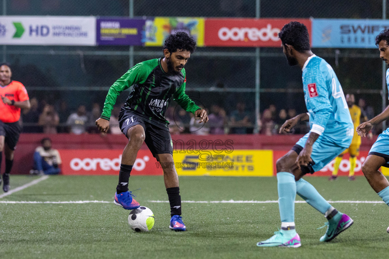 HA. Dhidhdhoo vs HA. Vashafaru in Day 1 of Golden Futsal Challenge 2024 was held on Monday, 15th January 2024, in Hulhumale', Maldives Photos: Nausham Waheed  / images.mv