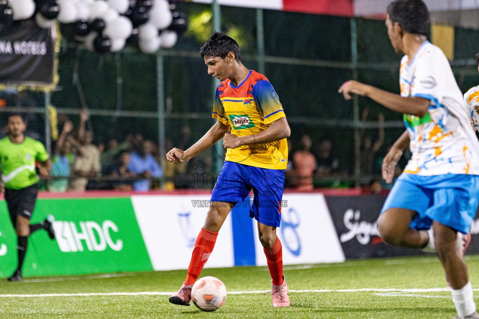 Arena vs Hawks in the Final of Milo Sector League 2025 was held in Rehendhi Futsal Ground, Hulhumale', Maldives on Tuesday, 18th November 2025. Photos: Areef Adam / images.mv