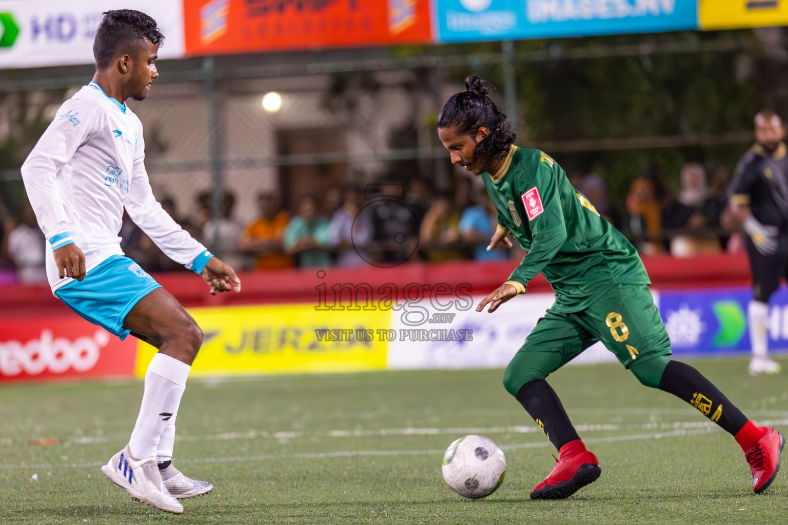 Th Thimarafushi vs Th Guraidhoo in Day 20 of Golden Futsal Challenge 2024 was held on Saturday , 3rd February 2024 in Hulhumale', Maldives Photos: Ismail Thoriq / images.mv