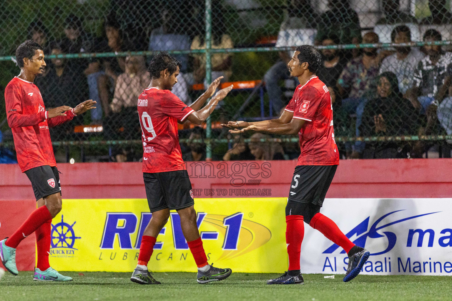 ADh Mahibadhoo vs ADh Hangnaameedhoo in Day 7 of Golden Futsal Challenge 2024 was held on Saturday, 20th January 2024, in Hulhumale', Maldives Photos: Nausham Waheed / images.mv