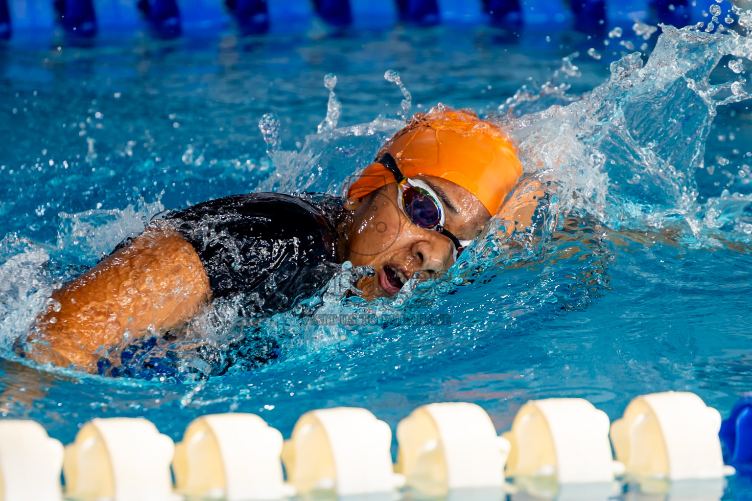 Day 1 of National Swimming Competition 2024 held in Hulhumale', Maldives on Friday, 13th December 2024. Photos: Nausham Waheed / images.mv