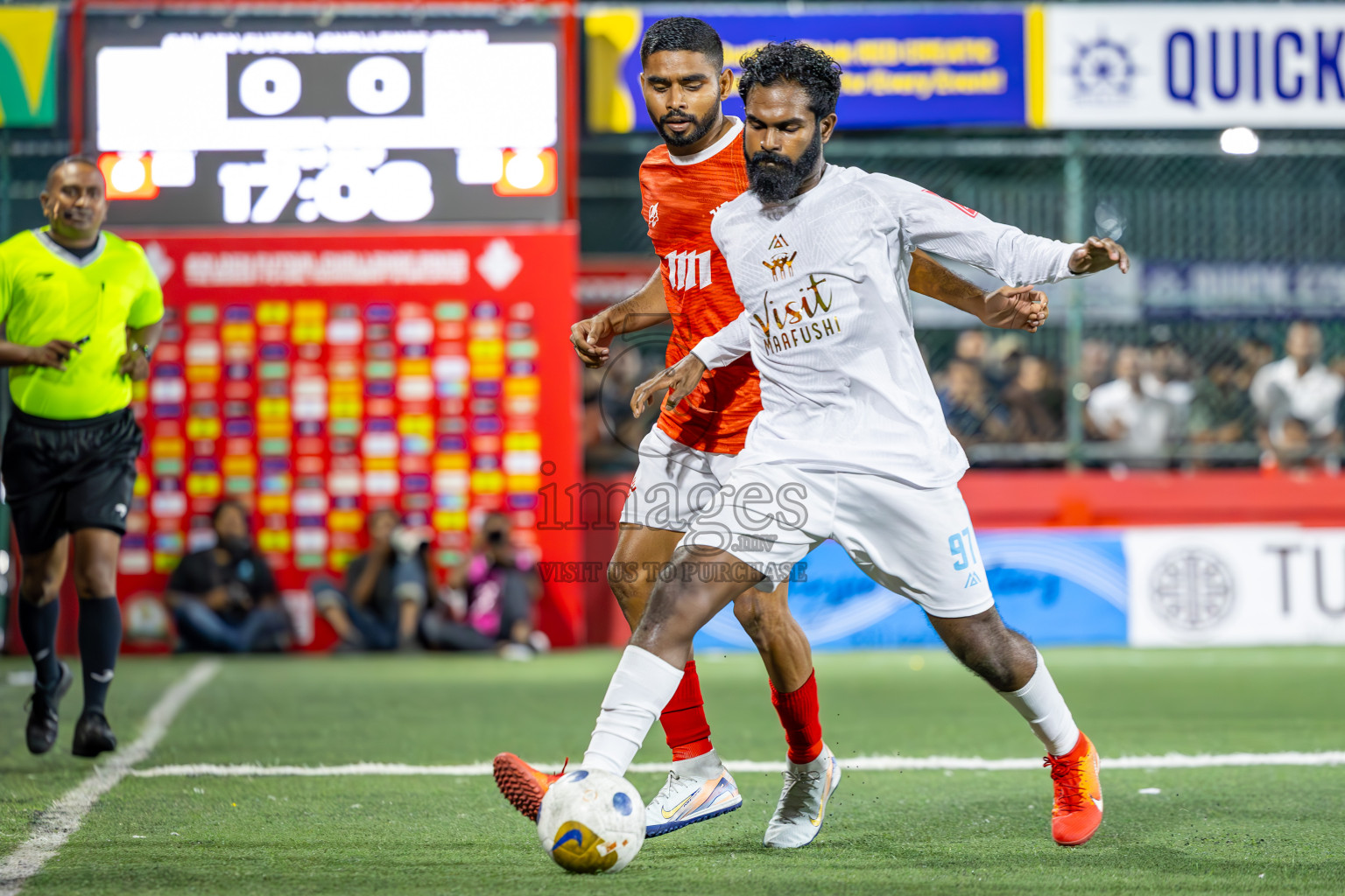 K Maafushi vs K Kaashidhoo in Kaafu Atoll Finals Day 27 of Golden Futsal Challenge 2025 was held on Friday , 31st January 2025, in Hulhumale', Maldives. Photos: Ismail Thoriq / images.mv